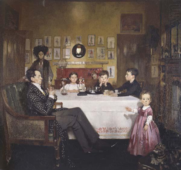 Sir William Orpen A Bloomsbury Family china oil painting image